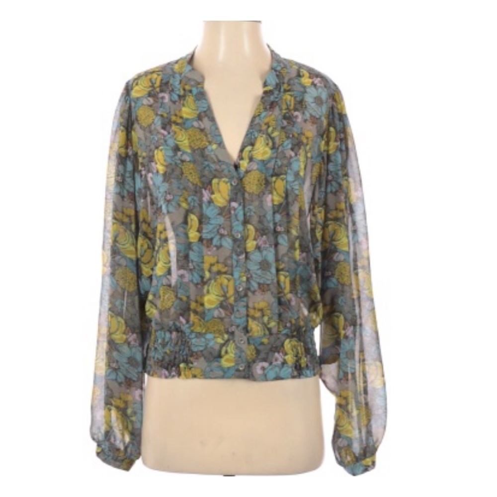HINGE GORGEOUS FLORAL TOP - Picture 1 of 7